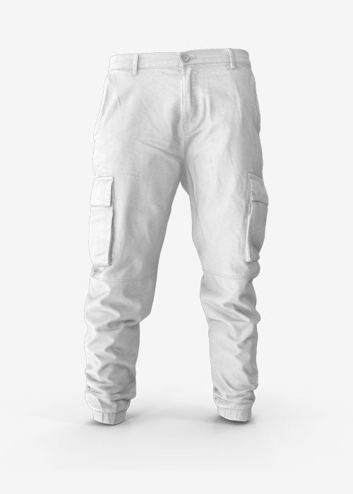 premium Straight Leg Jeans White